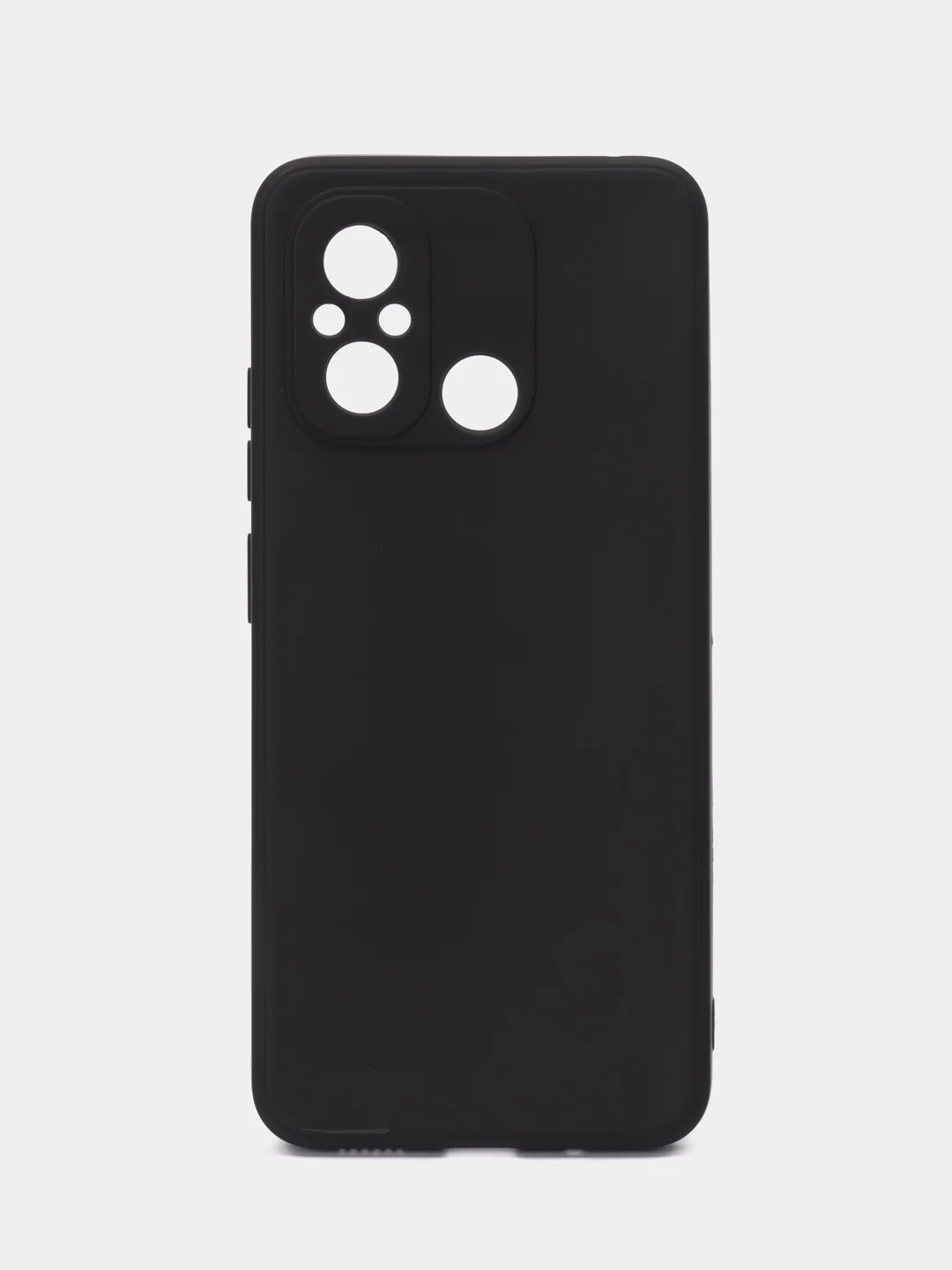 Угольный чехол для Xiaomi Redmi 12C (Сяоми Редми 12С), силиконовый, матовый