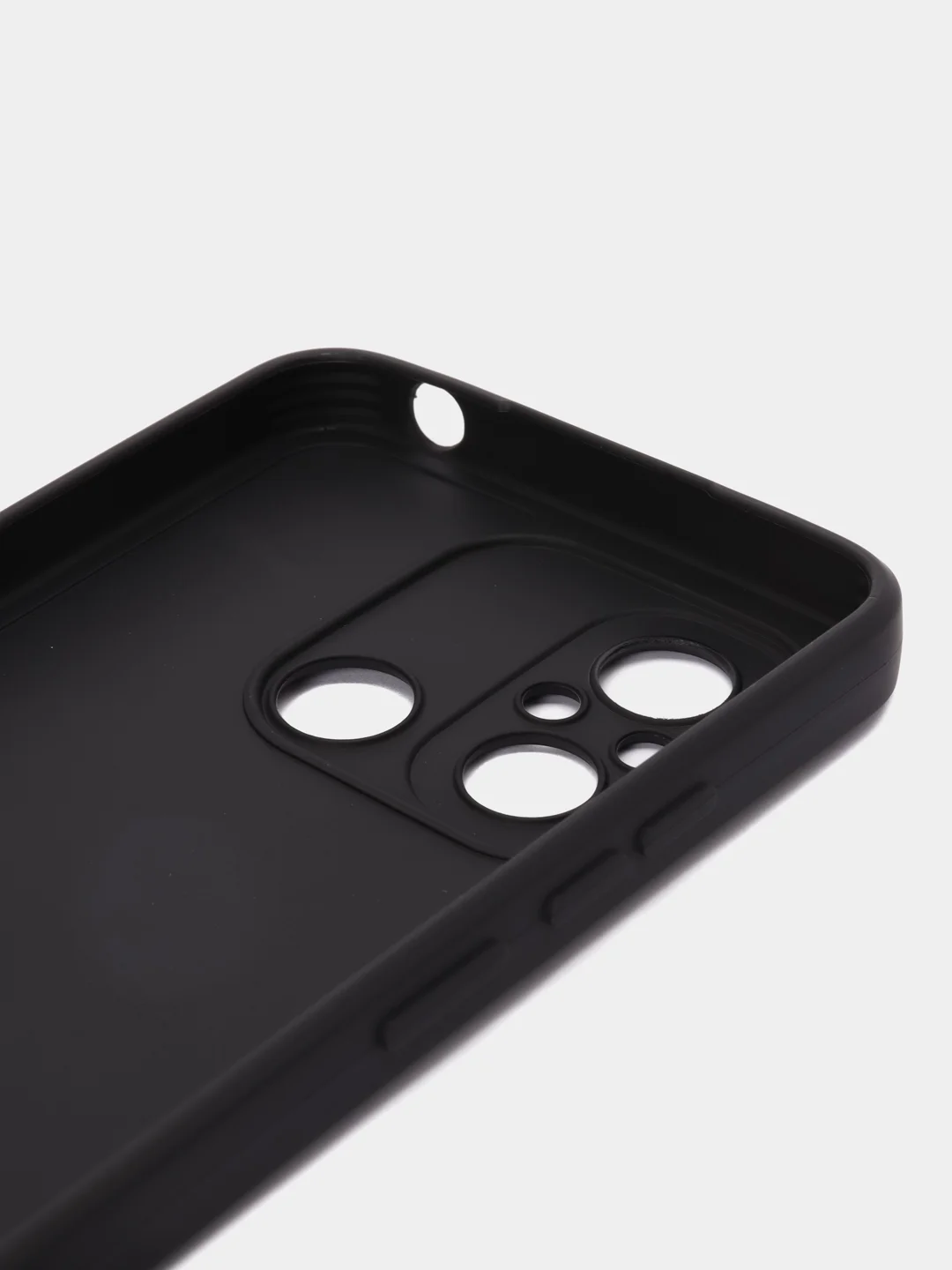 Угольный чехол для Xiaomi Redmi 12C (Сяоми Редми 12С), силиконовый, матовый