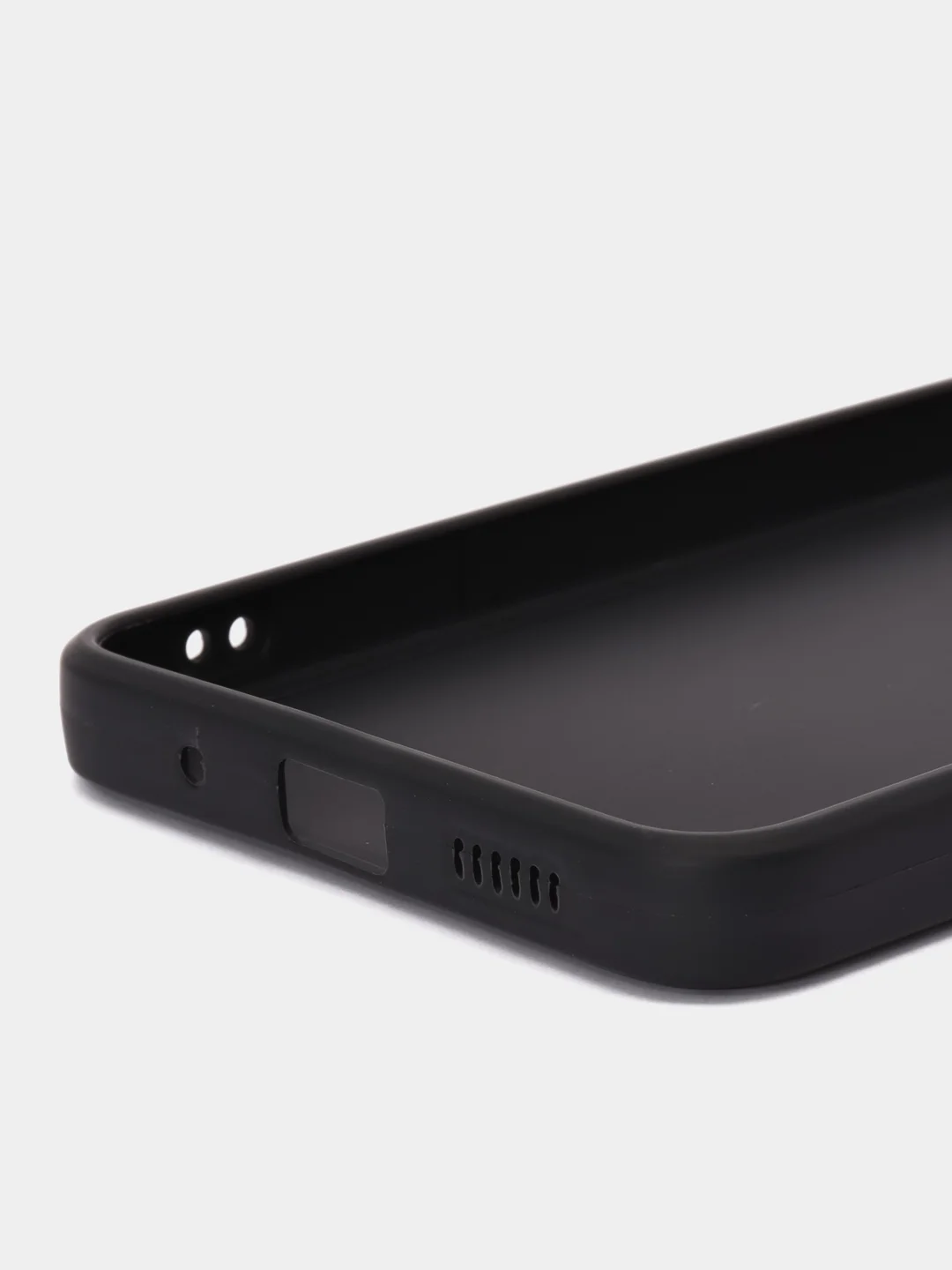 Угольный чехол для Xiaomi Redmi 12C (Сяоми Редми 12С), силиконовый, матовый
