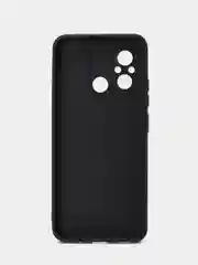 Угольный чехол для Xiaomi Redmi 12C (Сяоми Редми 12С), силиконовый, матовый