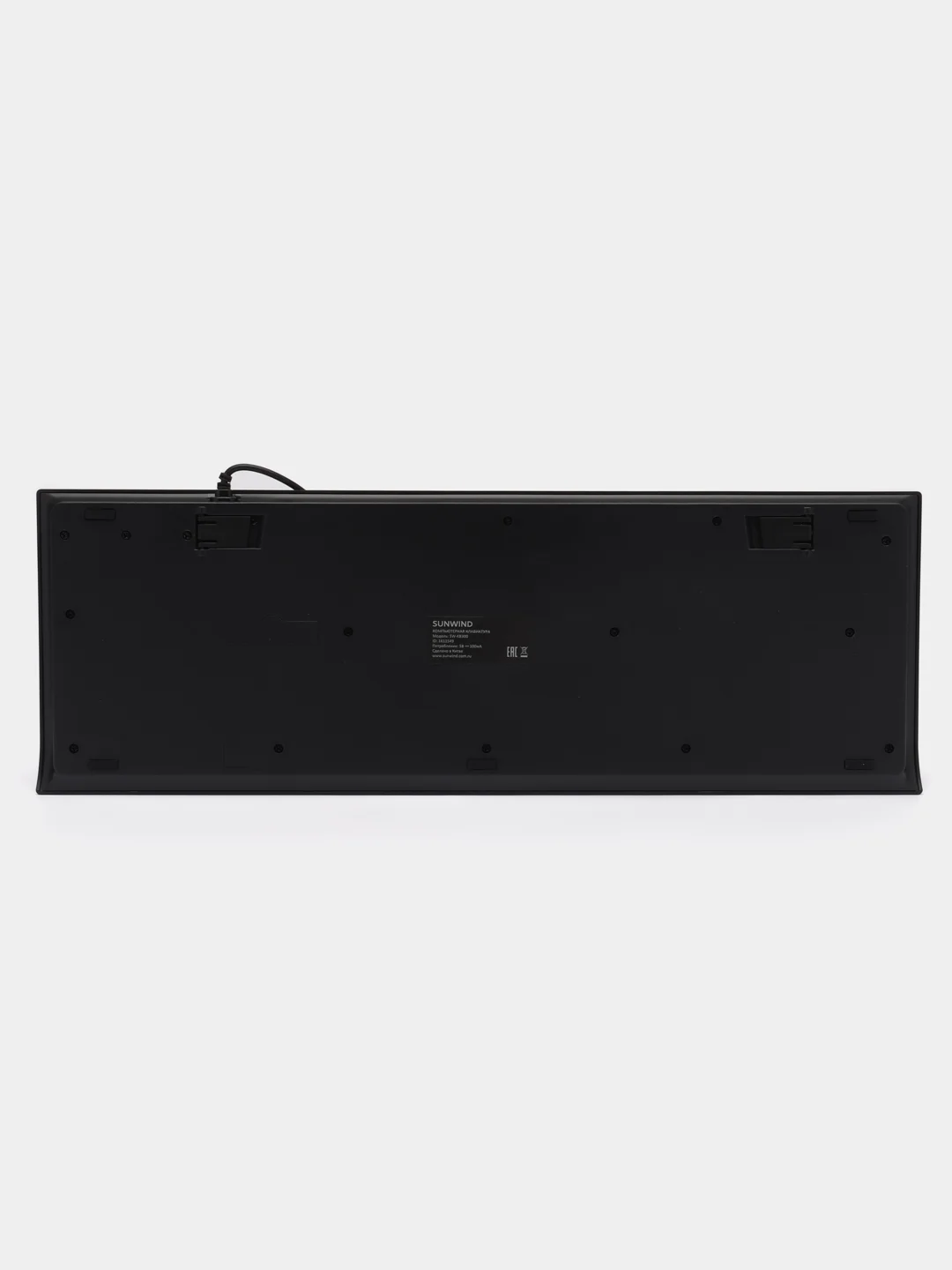 Клавиатура SunWind SW-KB300, USB, c подставкой для запястий, черный