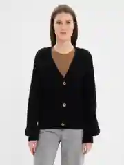 Черный кардиган