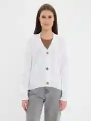 Белый кардиган