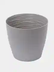 Серый кашпо / горшок для цветов с поддоном, Дюна Idea