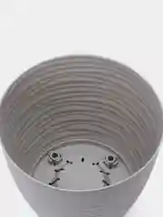 Серый кашпо / горшок для цветов с поддоном, Дюна Idea