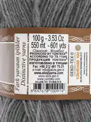 Тёмно-серый пряжа Alize Angora Gold, 20% Шерсть 80% Акрил, 100 г, 550 м (часть 1)
