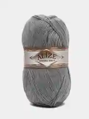 Тёмно-серый пряжа Alize Angora Gold, 20% Шерсть 80% Акрил, 100 г, 550 м (часть 1)