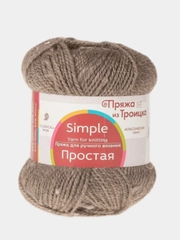 Пряжа Троицкая Простая, 50% овечья шерсть, 50% акрил