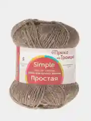 Пряжа Троицкая Простая, 50% овечья шерсть, 50% акрил