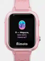 Розовый детские смарт-часы Aimoto IQ 4G с голосовым помощником Маруся