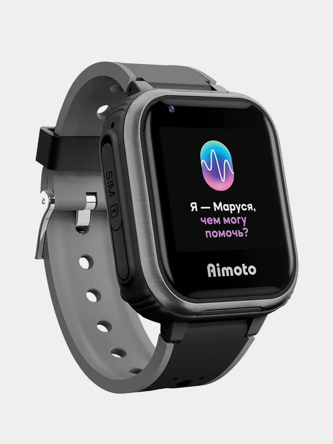 Розовый детские смарт-часы Aimoto IQ 4G с голосовым помощником Маруся