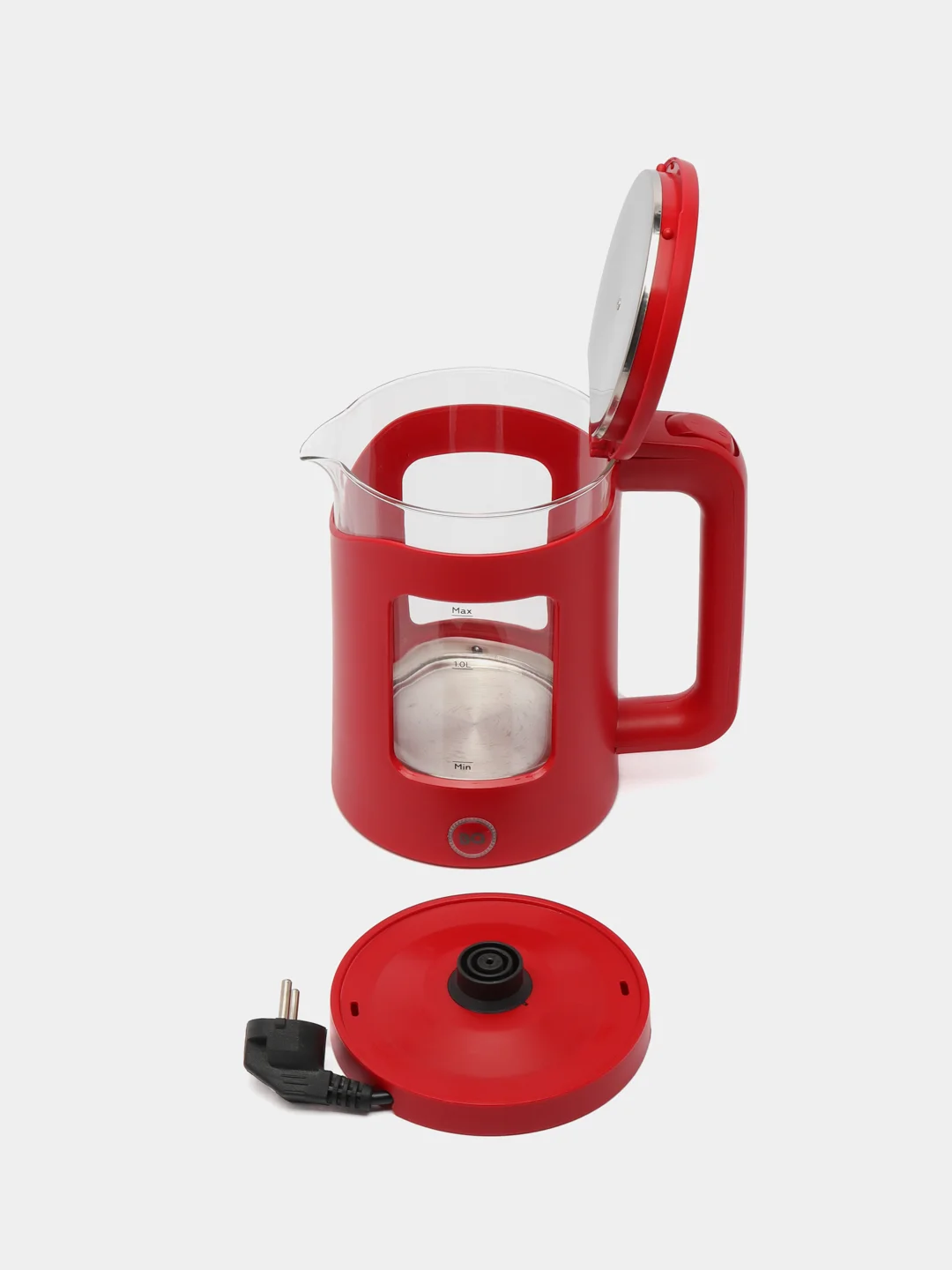 Красный электрический чайник BQ KT2000G, 1.5 л, 500 Вт