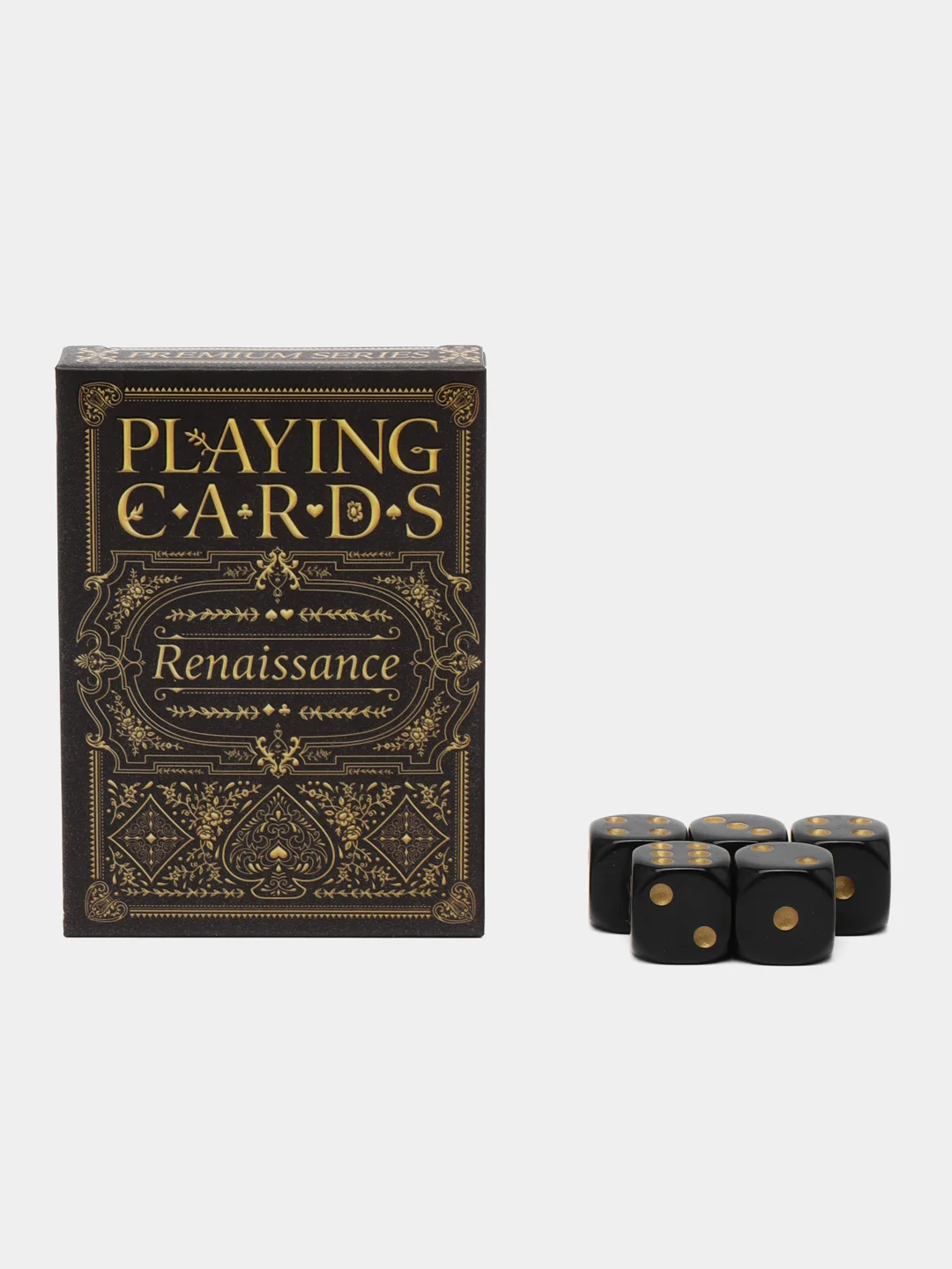 Бордовый карты игральные в подарочном наборе 2 в 1 "Poker cards and cubes", 54 карты