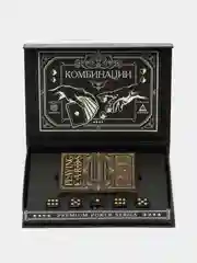 Бордовый карты игральные в подарочном наборе 2 в 1 "Poker cards and cubes", 54 карты