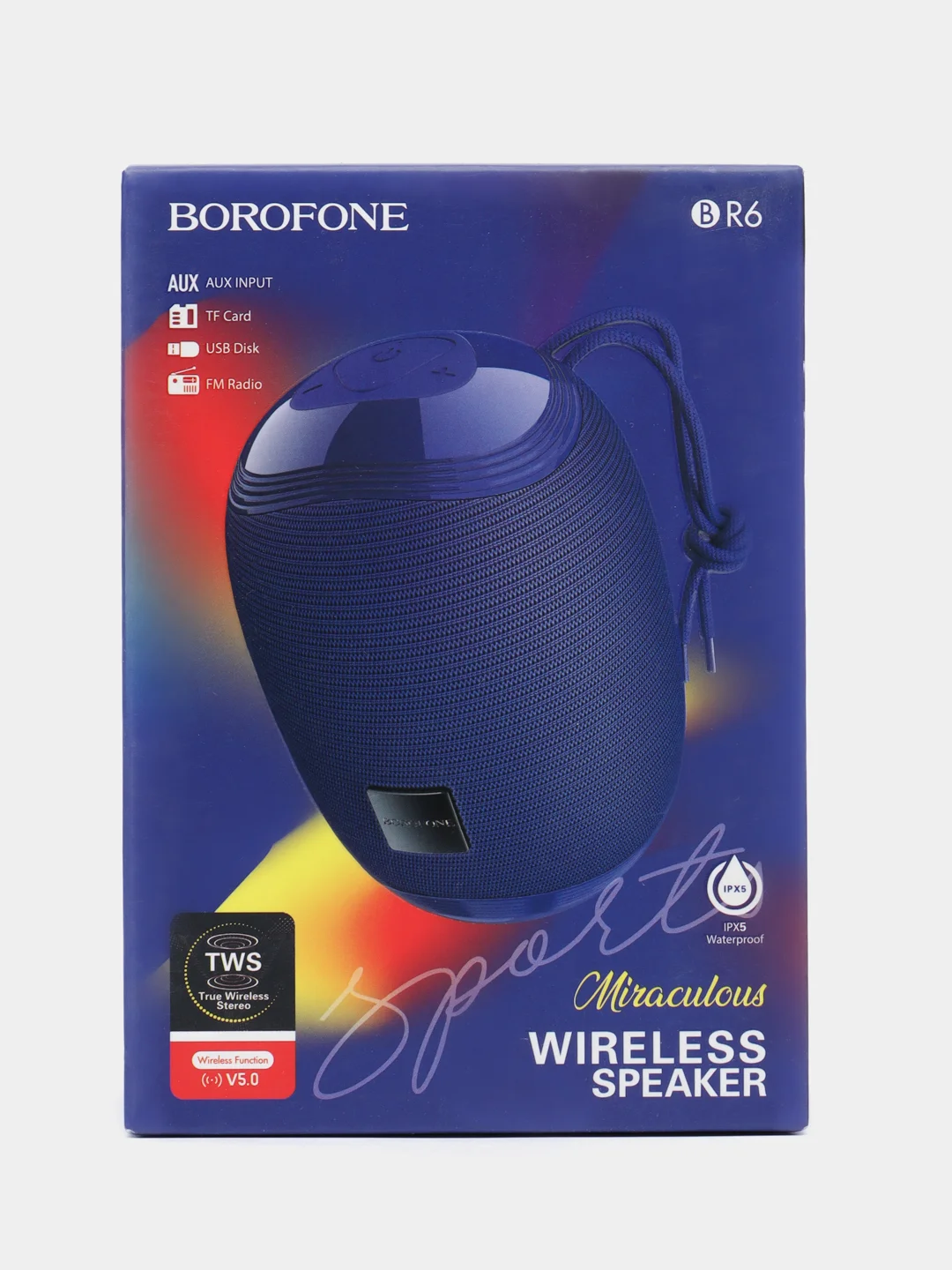 Синий портативная Bluetooth колонка Borofone BR6
