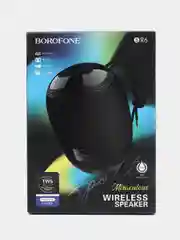 Черный портативная Bluetooth колонка Borofone BR6