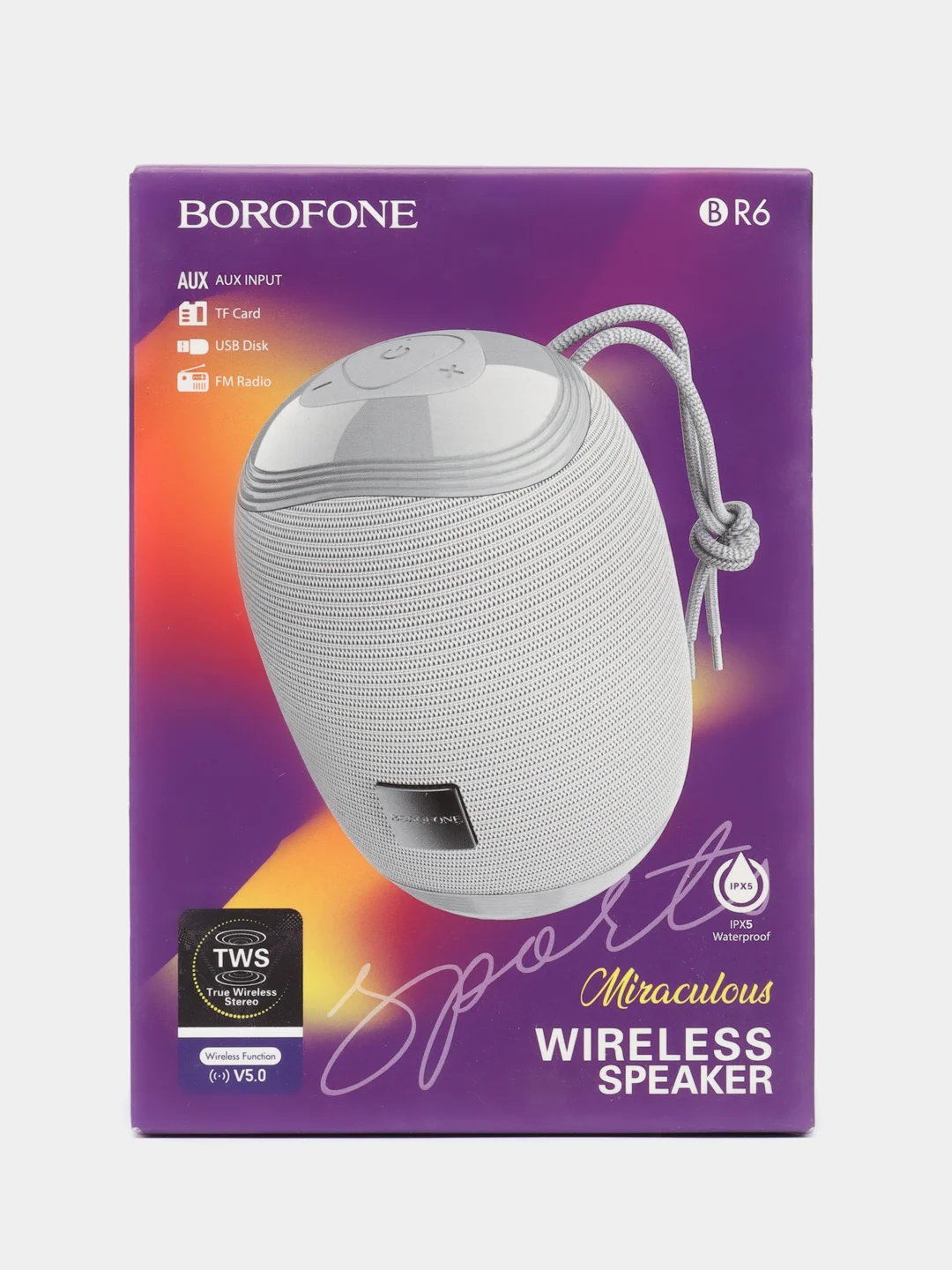 Красный портативная Bluetooth колонка Borofone BR6