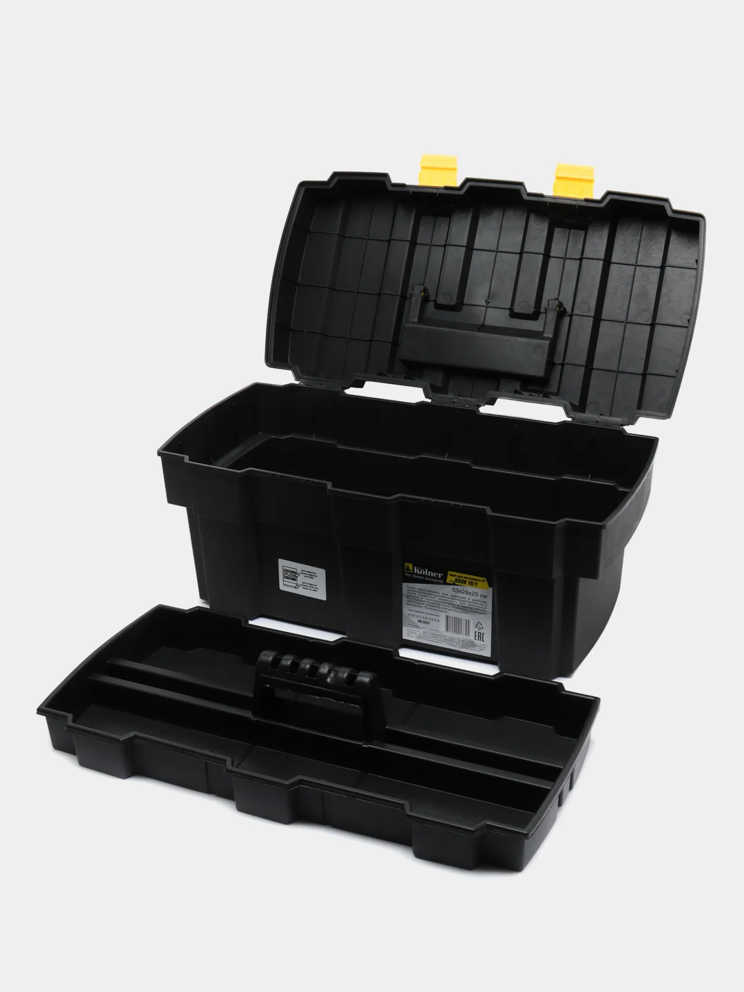 Ящик для инструментов пластиковый Kolner KBOX19/1, 19", 52,7х28х24,8 см
