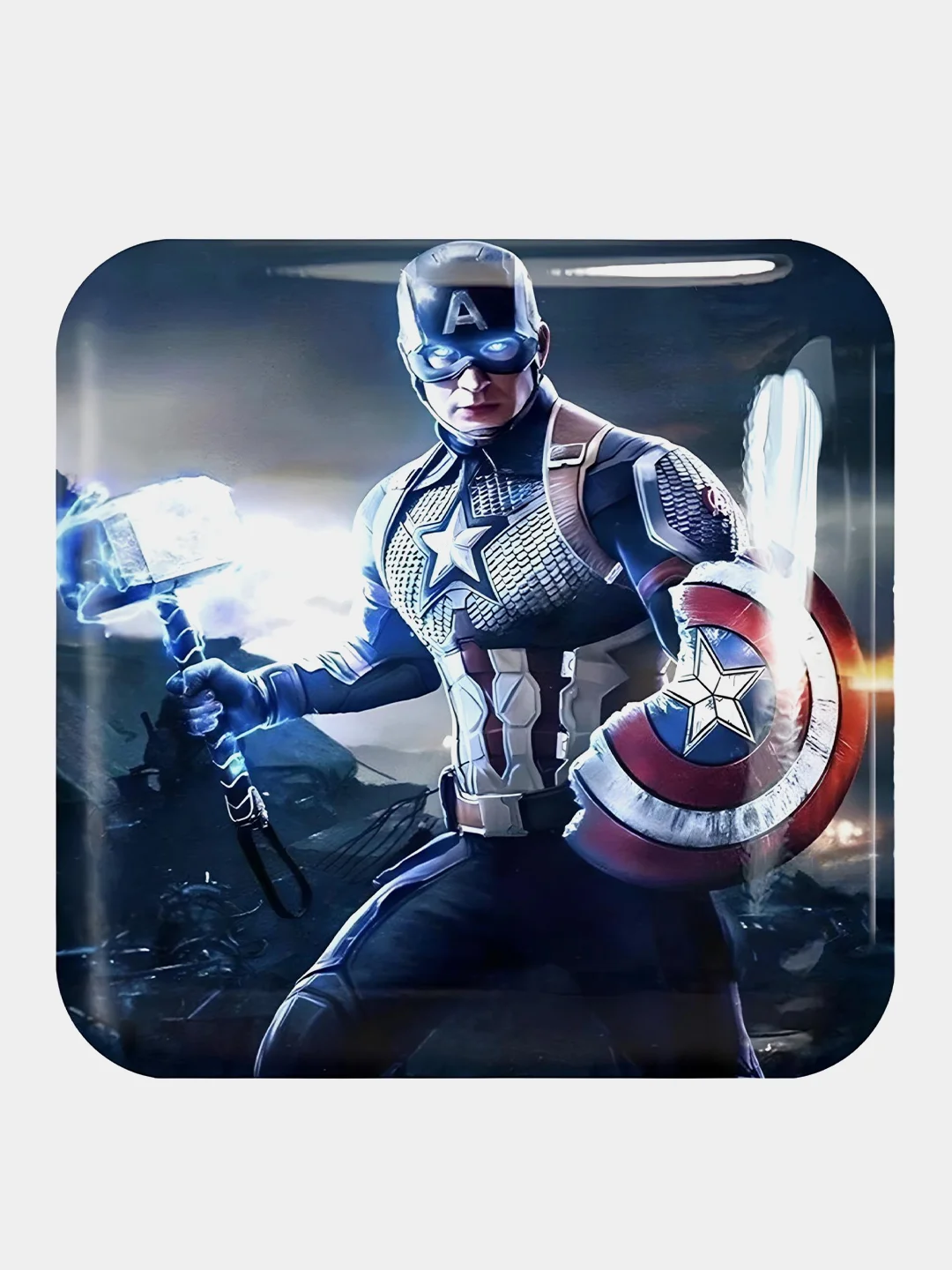 Бежевый меланж 3d стикеры (наклейки) на телефон Marvel Мстители