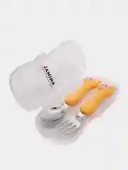 Желтый детский столовый прибор