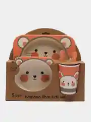 Коралловый меланж набор детской посуды, 5 штук