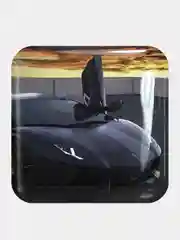 Бронзовый 3d стикеры (наклейки) на телефон - тачки, машины
