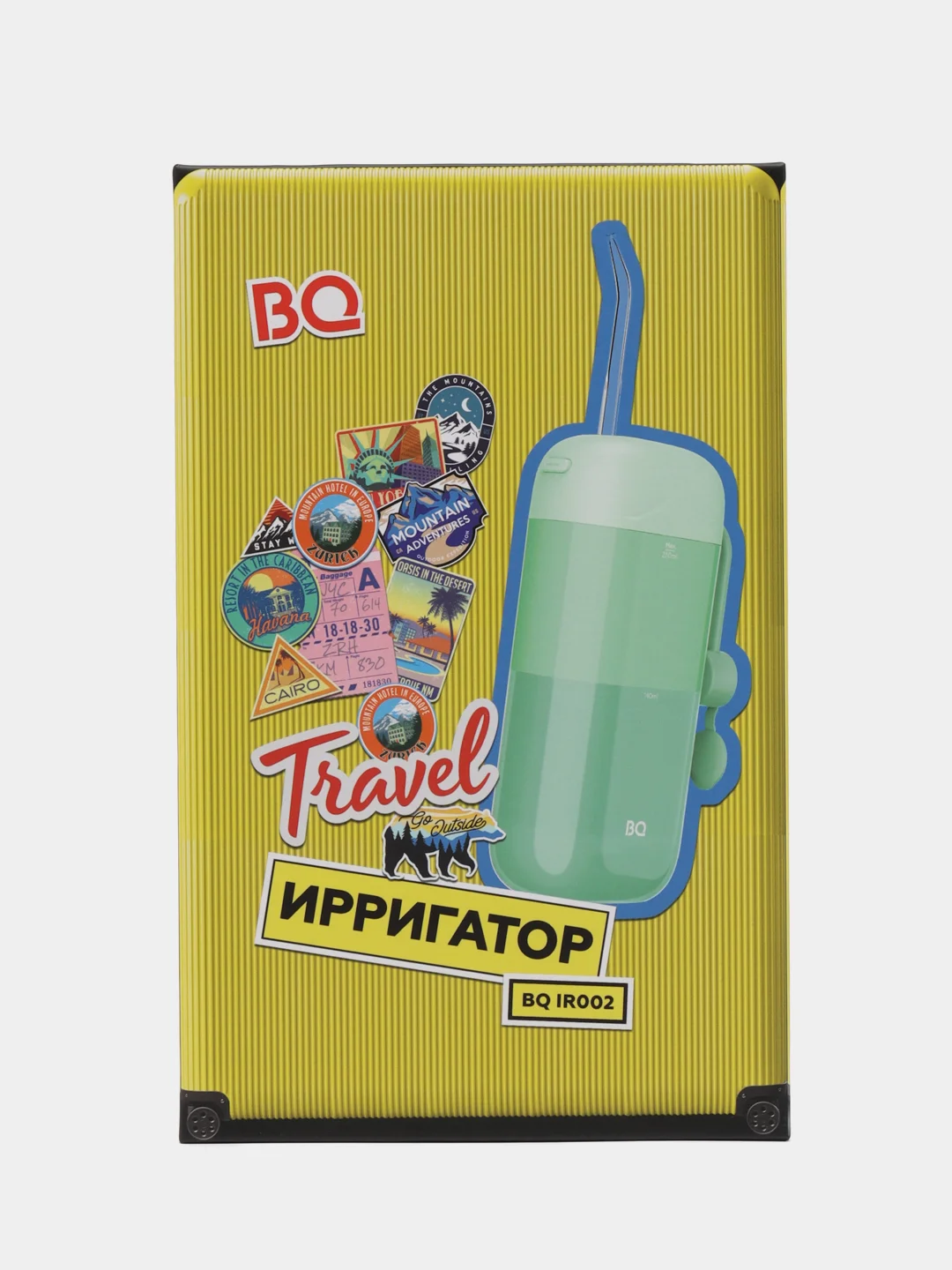Зеленый портативный ирригатор для полости рта BQ IR002, 11 режимов