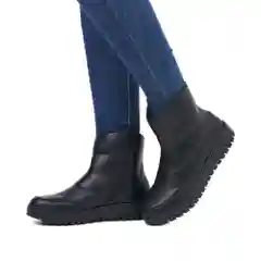 Черный ботинки Rieker зимние, женские