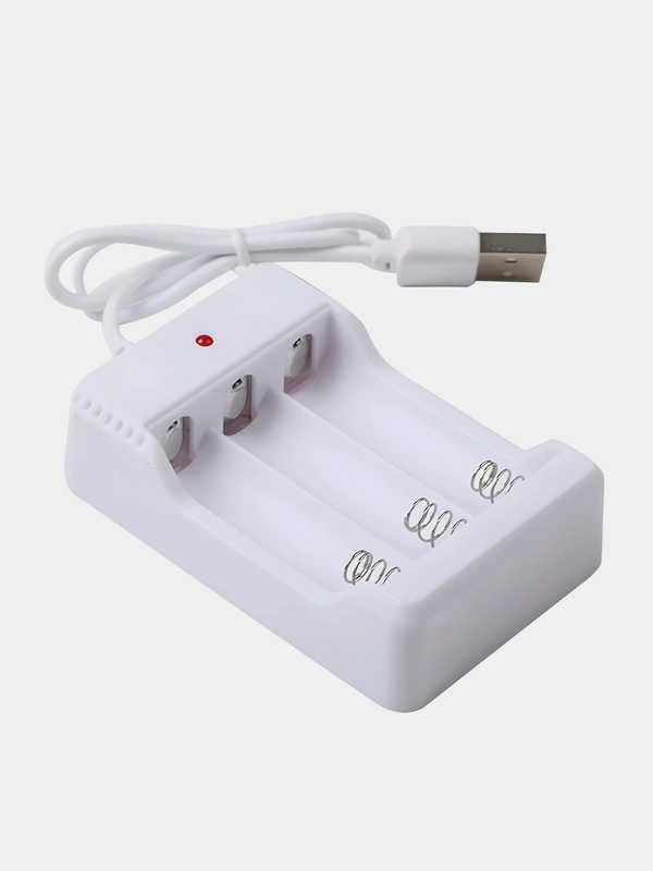 USB Зарядное устройство на 3 аккумулятора АА