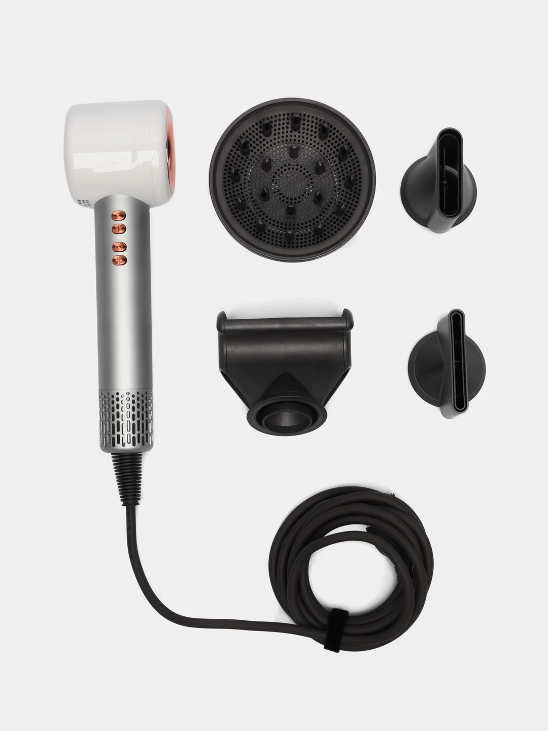 Серебряный фен стайлер с насадками Xiaomi SenCiciMen X13