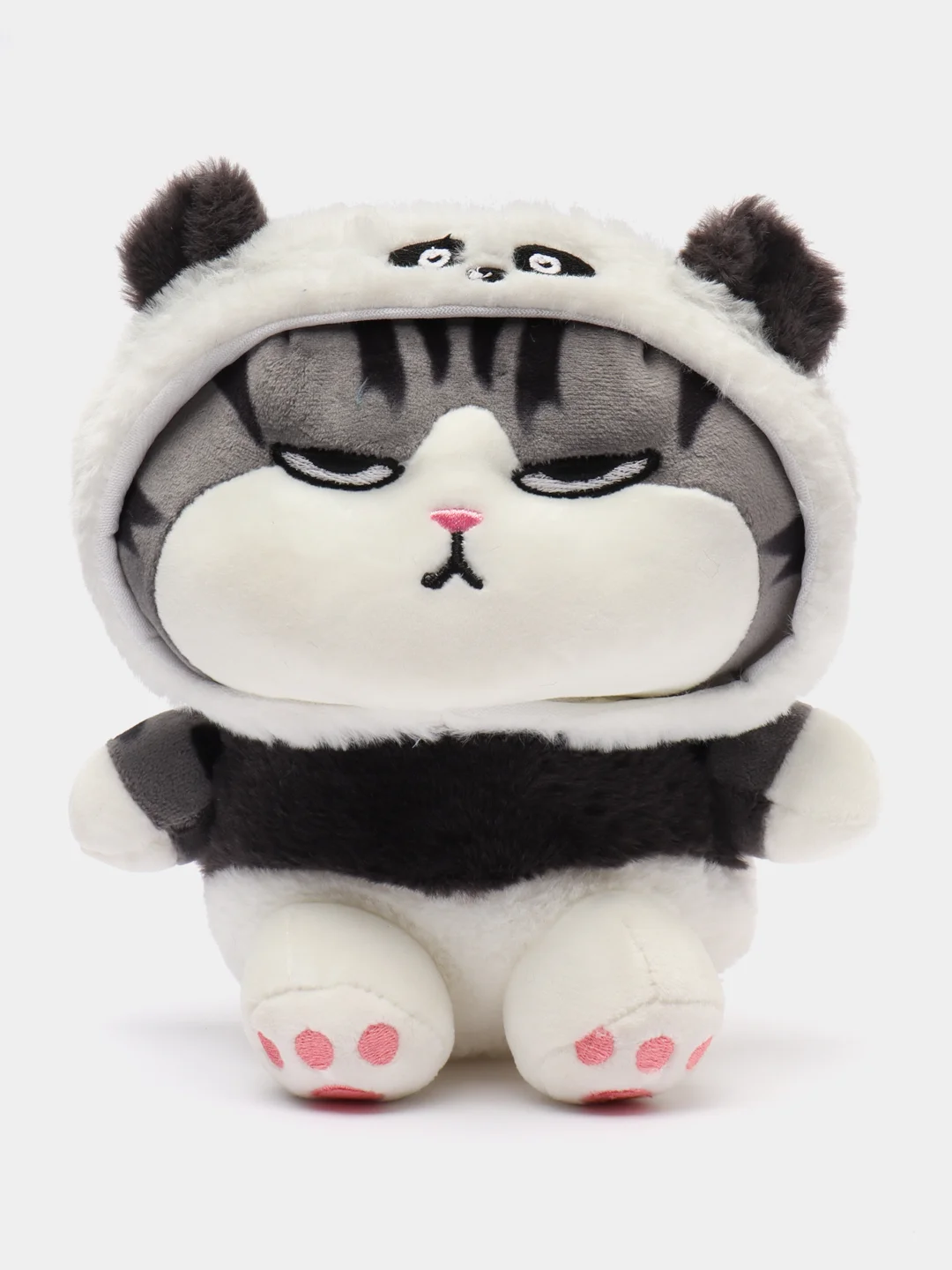 Белый мягкая игрушка Кот-император в костюме, плюшевая, 20 см