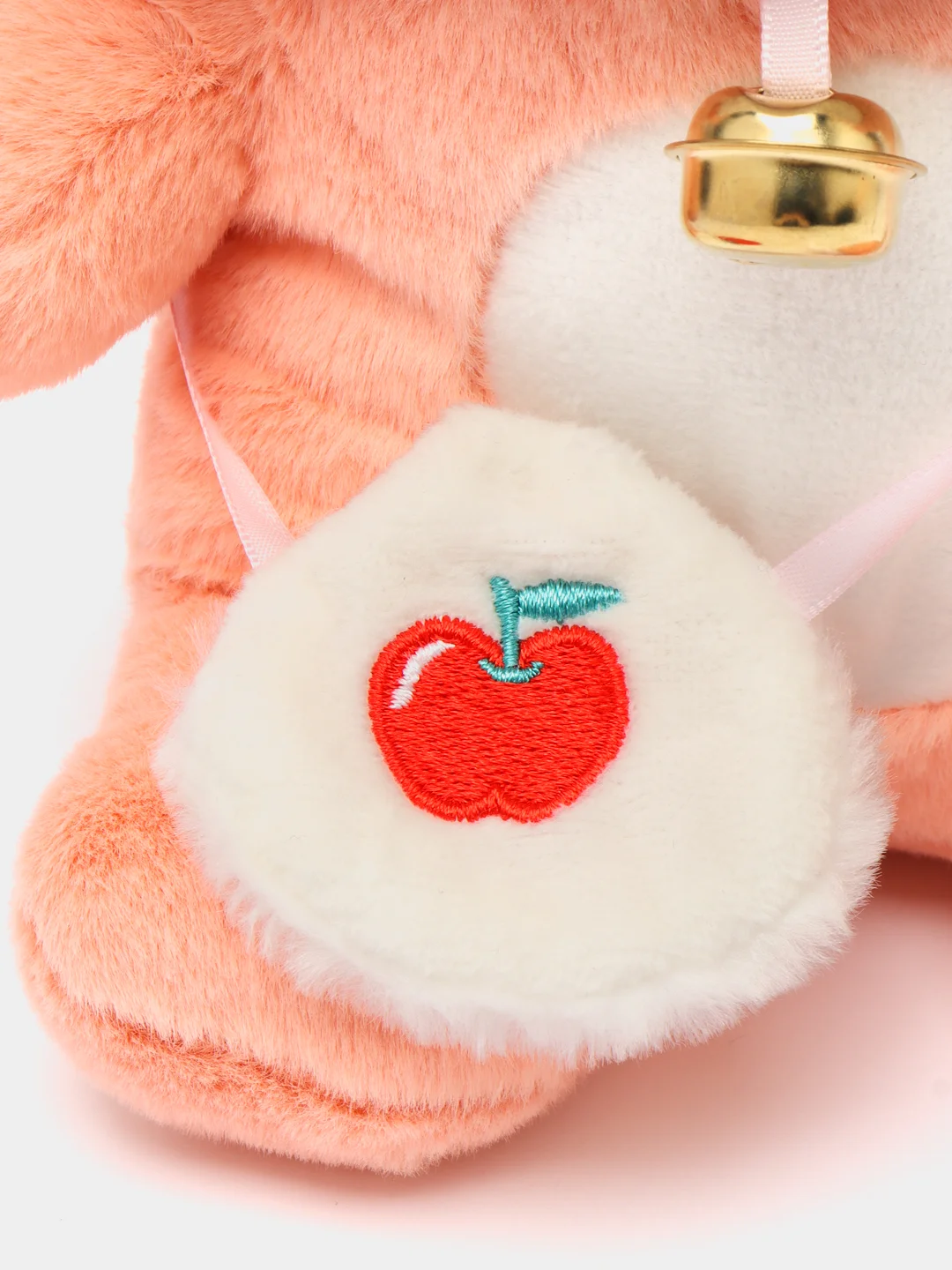 Кораллово-розовый мягкая игрушка кошка в костюме, плюшевая с бубенцом, 24 см