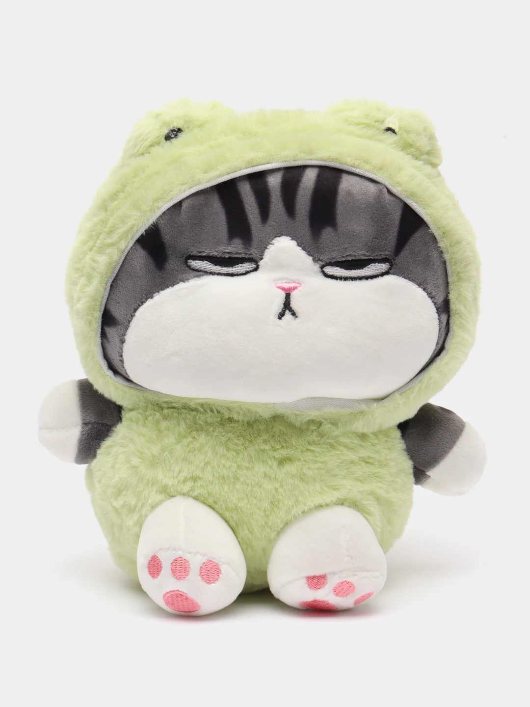 Салатовый мягкая игрушка Кот-император в костюме, плюшевая, 20 см