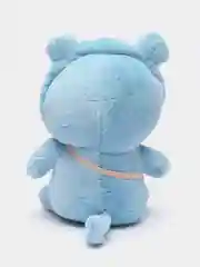 Голубой мягкая игрушка кошка в костюме, плюшевая с бубенцом, 24 см