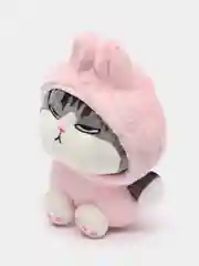 Розовый мягкая игрушка Кот-император в костюме, плюшевая, 20 см