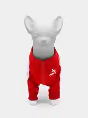 Красный толстовка для кошек и собак, модная одежда для животных на молнии