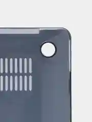 Черный чехол-накладка глянцевая для ноутбука Apple Macbook