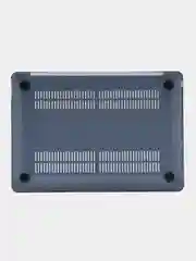 Черный чехол-накладка глянцевая для ноутбука Apple Macbook
