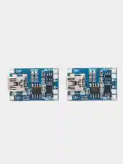 2 штуки, модуль для зарядки литиевых аккумуляторов, 5V 1A, с контроллером, Mini-USB