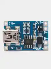 2 штуки, модуль для зарядки литиевых аккумуляторов, 5V 1A, с контроллером, Mini-USB