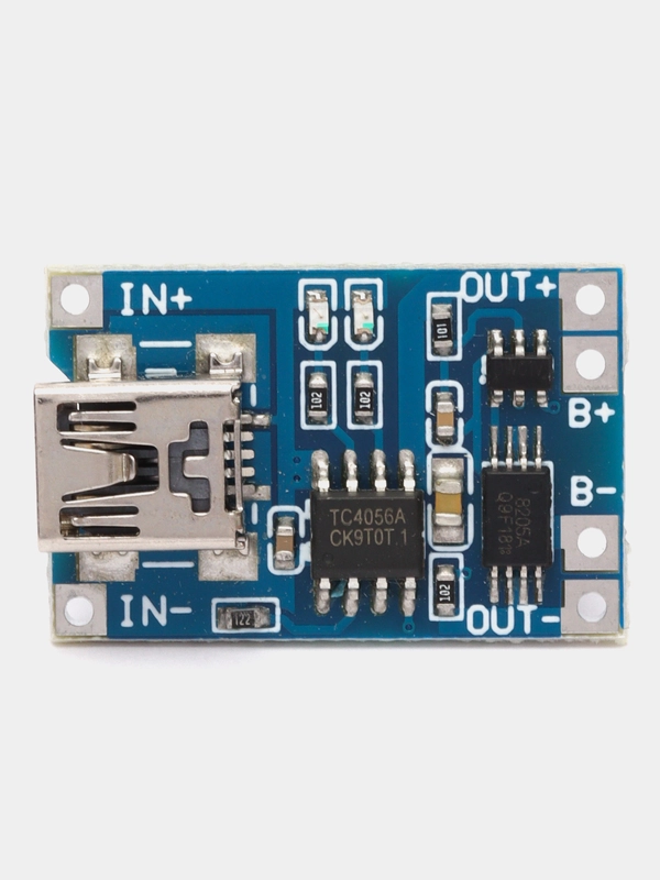 2 штуки, модуль для зарядки литиевых аккумуляторов, 5V 1A, с контроллером, Mini-USB