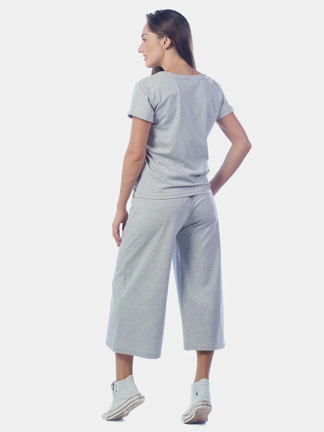 Костюм женский What doesnt, серый меланж, КЛК1389П3