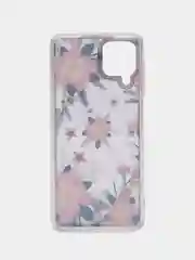Розовый чехол Samsung Galaxy A22 4G / M22 / M32, Галакси А22 4G / М22 / М32 прозрачный с рисунком