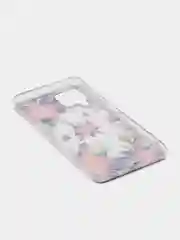 Розовый чехол Samsung Galaxy A22 4G / M22 / M32, Галакси А22 4G / М22 / М32 прозрачный с рисунком