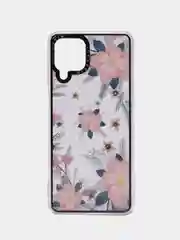 Розовый чехол Samsung Galaxy A22 4G / M22 / M32, Галакси А22 4G / М22 / М32 прозрачный с рисунком