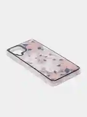 Розовый чехол Samsung Galaxy A22 4G / M22 / M32, Галакси А22 4G / М22 / М32 прозрачный с рисунком