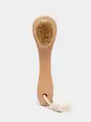 Щетка косметическая для сухого массажа лица и шеи, с натуральной щетиной средней жесткости