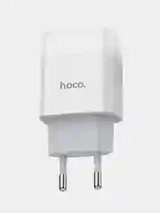 Белый сетевое зарядное устройство HOCO C72A для android, 1 х USB, с кабелем Type-C