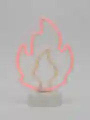 Рыжий неоновый LED светильник I Светодиодная лампа I Ночник настольный