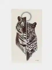 Серебряный временная татуировка, 10,5 х 6 см